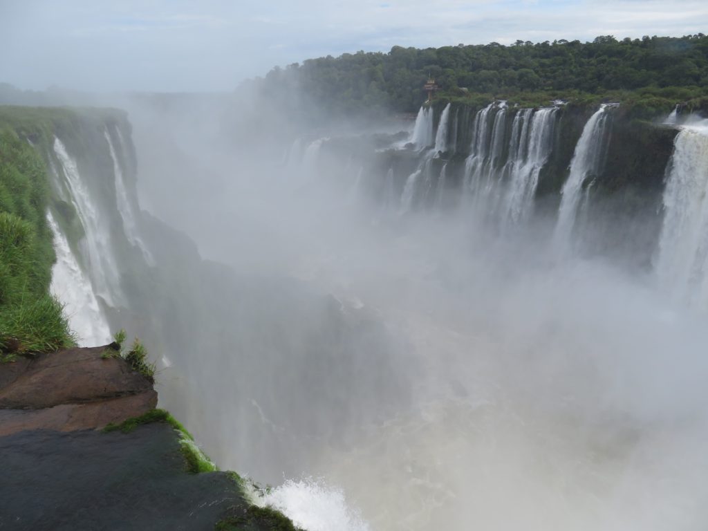 Mist looking down from Iguaçu Falls