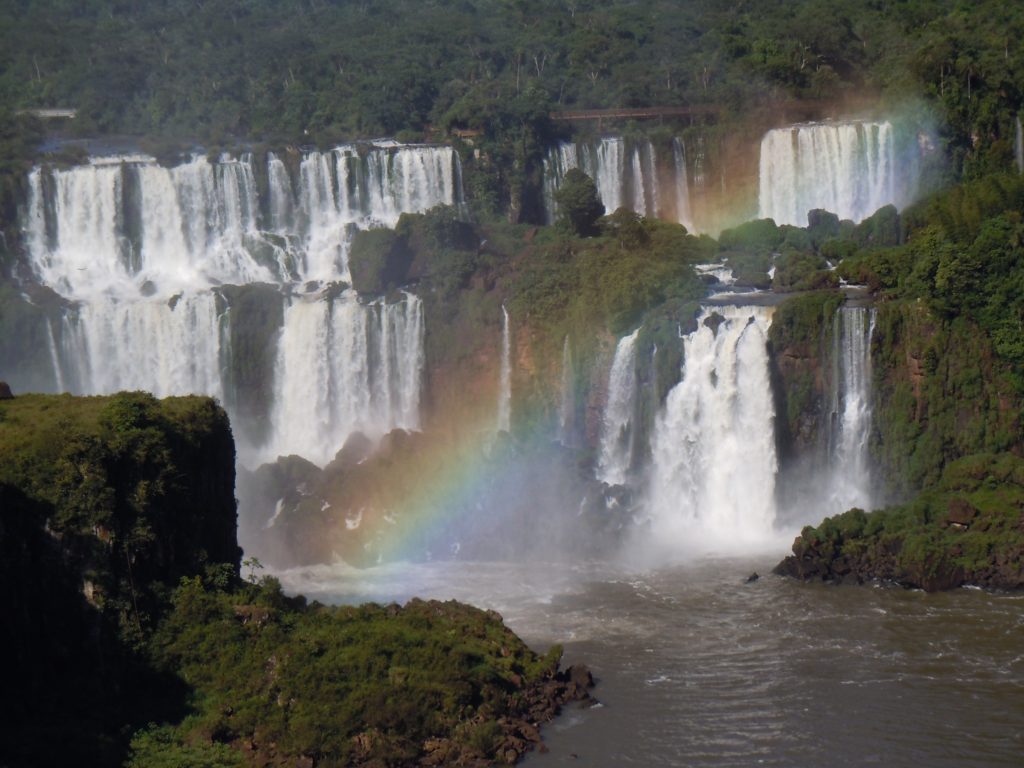 San Martin Falls with Rainbow, Iguaçu Falls