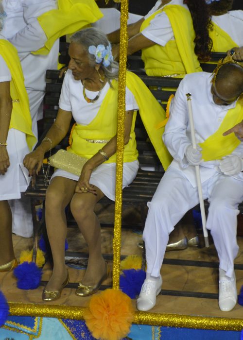 Unidos da Tijuca School - Sleeping Performer, Rio de Janeiro Carnival, Brazil